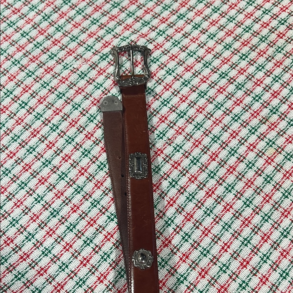 Fossil Vintage 1997 Leather and Silver Belt - Picture 6 of 6